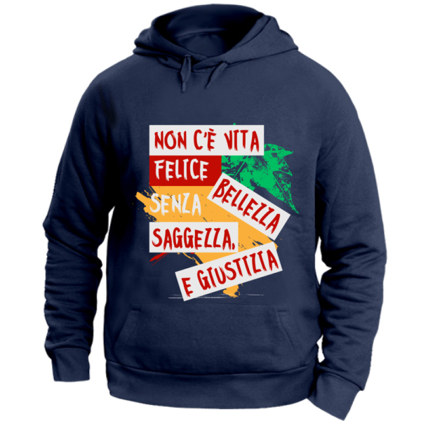 Felpa con Cappuccio Unisex "AHA" - immagine 3