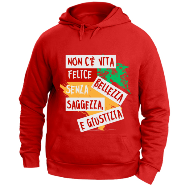 Felpa con Cappuccio Unisex "AHA" - immagine 4