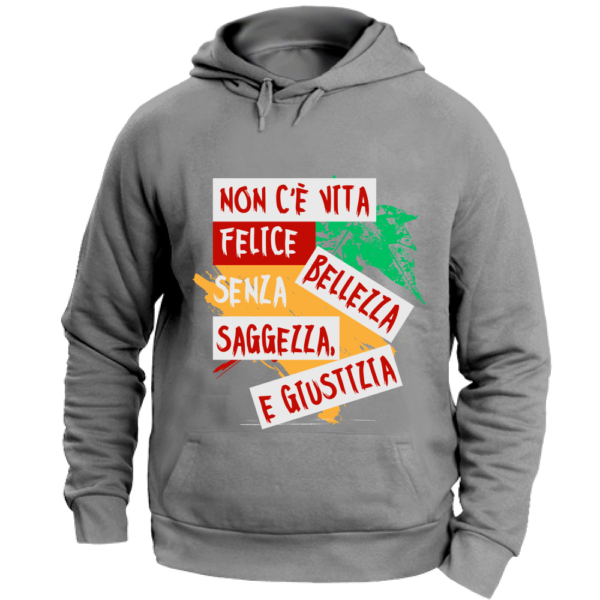 Felpa con Cappuccio Unisex "AHA" - immagine 5